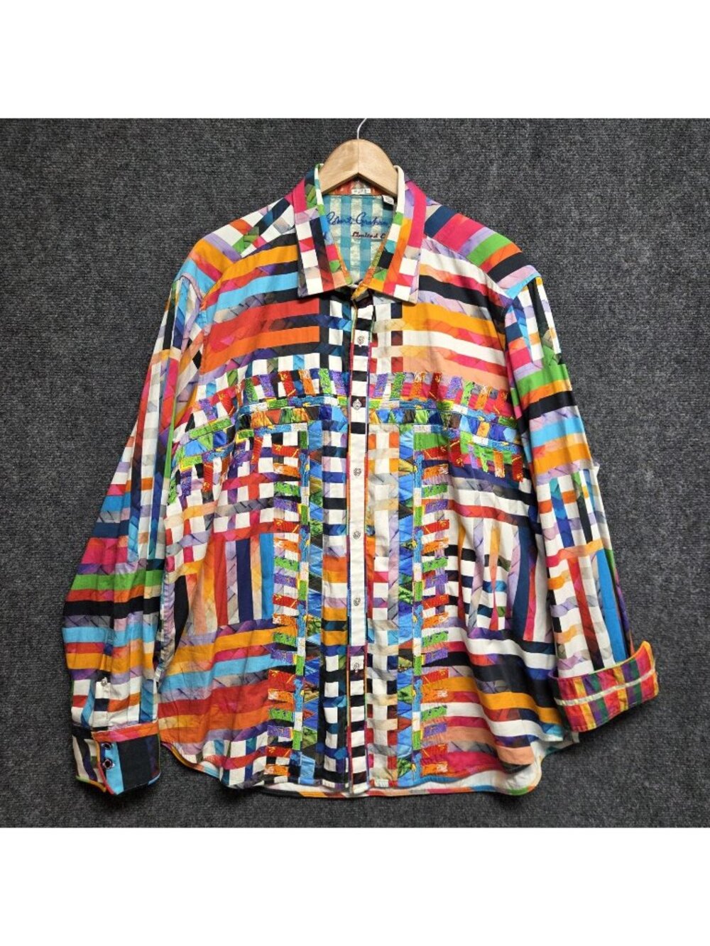 Robert Graham Valley of Kings Long Sleeve Shirt Mens 3XL Classic Fit Preppy